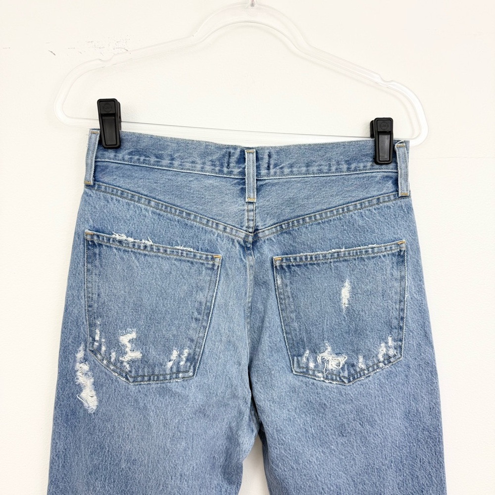 AGOLDE 90s Mid Rise Loose Fit Jeans Fall Out Distressed Straight Leg 27 - Picture 7 of 7